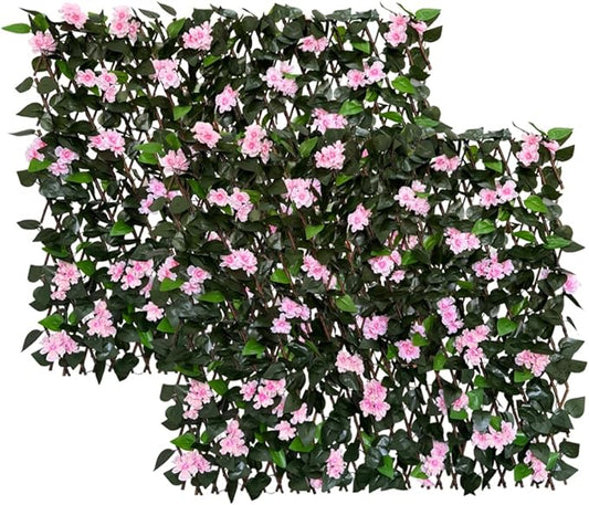 Expandable Fence Privacy Screen for Balcony Patio Outdoor,Decorative Faux Ivy Fencing Panel,Artificial Hedges