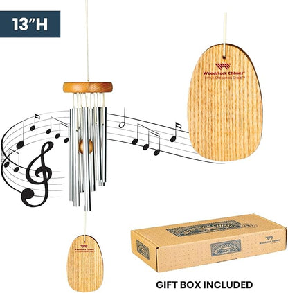 Woodstock Chimes Signature Collection, Little Gregorian Chime, 13'' Inspirational and Memorial Wind Chimes for Outdoor, Patio, Home or Garden Décor (GLS)