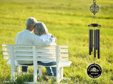 Personalized Sympathy Wind Chimes, 37" Wind Chimes in Memory of a Loved One, Custom Loss of Mom Sympathy Gift, Remembrance Wind Chime