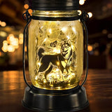 kyoryuger Alaskan Malamute Gifts for Women/Men, Pet Solar Lanterns Alaskan Malamute Dog Lover Lantern Pet Loss Dog Memorial Lights Solar Garden Decoration for Yard,Patio,Torches Lights Home Decor