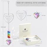 Thank You Gifts, Crystal Suncatcher Thank You Gifts for Women, Never Forget Appreciation Gifts Ornament, Women Gifts for Coworkers Teacher Boss Nurse Friend Keepsake
