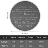 Memorial Garden Stone - Personalized Bereavement Gift for Loss of Loved One - Still Have So Many Memories - Round