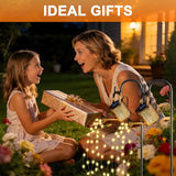 2 Pack Solar Watering Can Lights, Solar Lights Outdoor Decorative, Small Hanging Lantern Landscape Light Waterproof, Outside Garden Decor for Yard Lawn Patio, Gifts for Mom Women Birthday Mother's Day