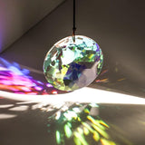 3"/79mm Hanging Crystal Prism Suncatcher for Window Large Sun Catchers AB Colored Faceted Prisms Ornament Rainbow Maker Chandelier Crystal Pendant