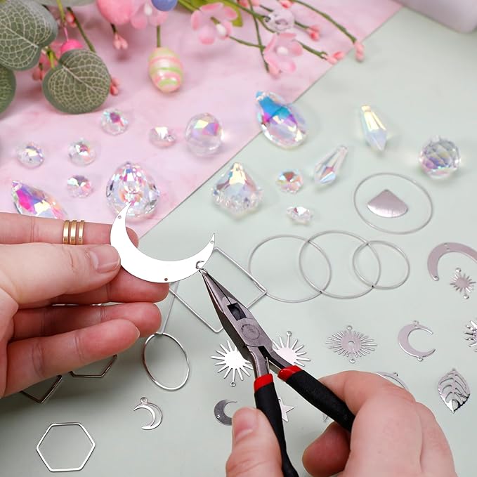 228pcs Sun Catcher Kits for Adults, DIY Arts and Crafts for Women Prism Crystal Suncatchers Indoor Window Hanging Ornaments Decor for Home Gifts for Mother Wife Daughter