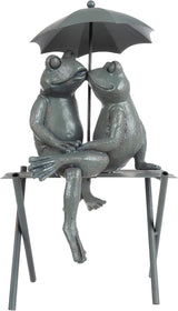 Frog Couple Statue-Resin Romantic Animal Figurine for Outdoor Lawn and Garden D?cor-Great for Flower Beds, Fairy Gardens, and More by Pure Garden
