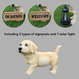 Labrador Retriever Puppy Statue, Standing Cream Dog Figurine for Outdoor/Indoor Garden Yard Patio Lawn Decor, Cute Realistic Puppy Ornament for Porch Pathway, Dog Lover Gift