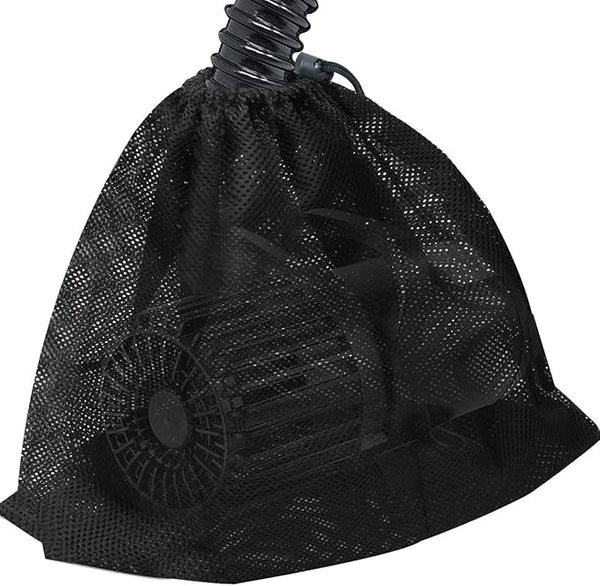 17.7"x 17.7" Large Pump Barrier Bag, Pond Pump Filter Bag, Black Media, Nylon Mesh Bag, Swimming Pool Filters(Black)