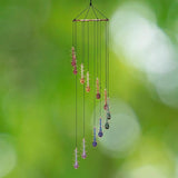 Red Carpet Studios Windchimes Spiral Wind Chime, 32" Long, Rainbow Teardrop