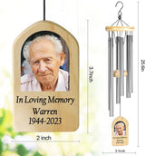 Wind Chimes for Loss, Personalized Loss Memory Gift, Bereavement & Memorial Gifts - In Loving Memory