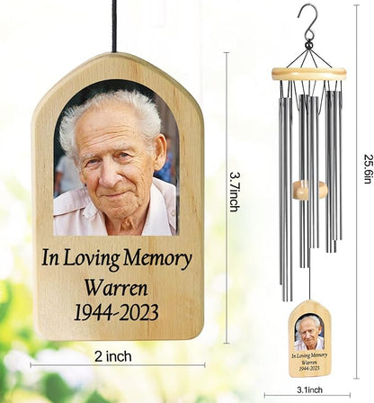 Wind Chimes for Loss, Personalized Loss Memory Gift, Bereavement & Memorial Gifts - In Loving Memory