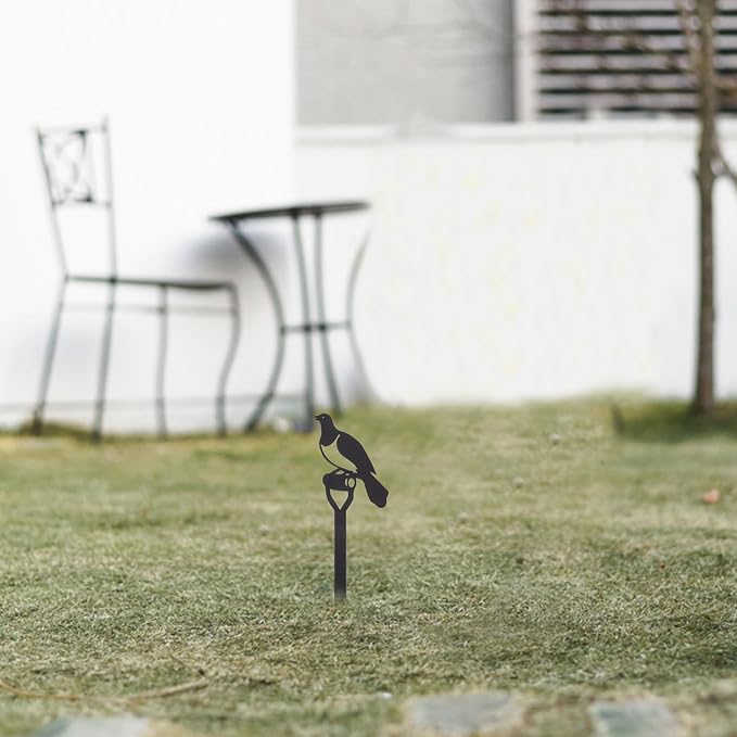 VANZACK Bird Garden Stake Decorative Iron Art Lawn Ornament for Outdoor Decor Beautiful Combinations for Patio and Weather-Resistant Design for Garden