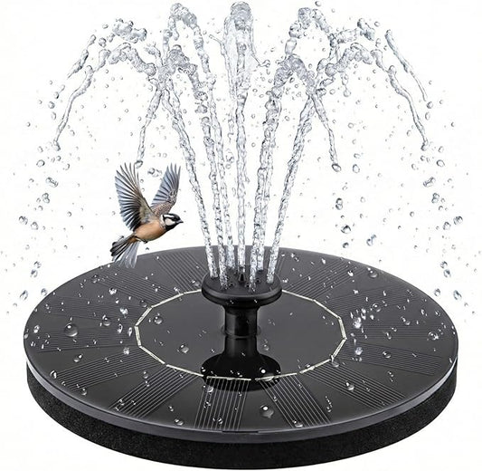 Yeomi Solar Fountain, Floating Solar Water Pump for Bird Bath, Outdoor Water Fountain No Battery or Electricity Needed, Easy to Use for Garden, Pond, Patio