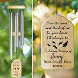 Sympathy Wind Chimes for Outside - Memorial Gifts for Loss of Loved One - Bereavement Condolence Remembrance Funeral Gifts for Grieving Friends Loss of Mother Father - in Memory of Loved One