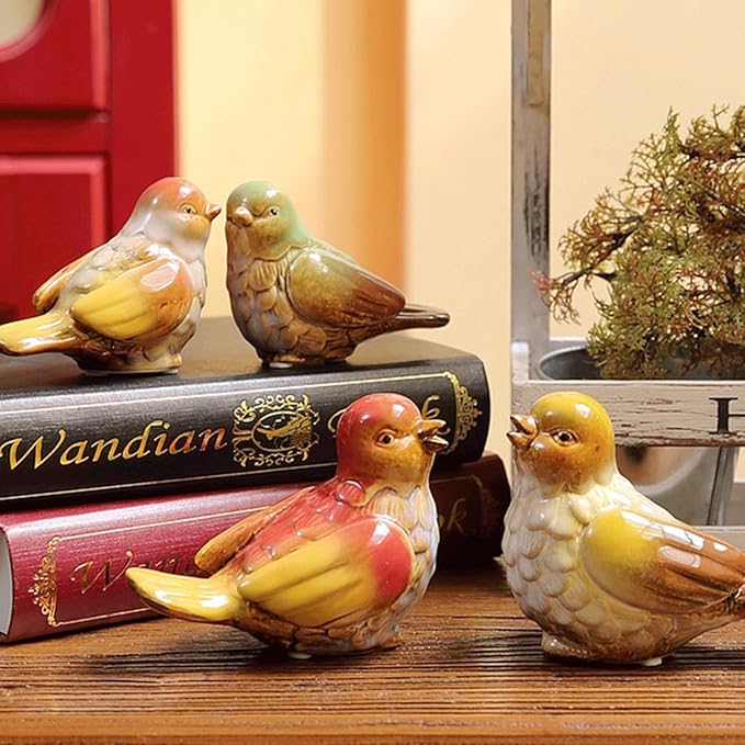 Outdoor Decorations for Yard Colorful Ceramic Outdoor Garden Statue 15x9x12 cm (5.9x3.5x4.7 inches) Garden Decoration & Outdoor Décor Stylish Garden Statues for Outside Whimsical Decor