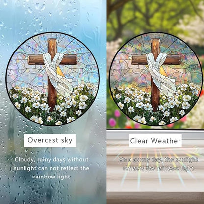 Sun Catchers Indoor Window, Acrylic Rainbow Suncatcher Window Hanging Decoration for Living Room Bedroom Summer Home Balcony Ornaments Decoration (SC2204)
