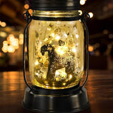 Kerry Blue Terrier Gifts for Women/Men, Pet Solar Lanterns Kerry Blue Terrier Dog Lovers Lantern Pet Loss Dog Memorial Lights Solar Garden Decoration for Yard,Patio,Backyard,Torches Lights Home Decor