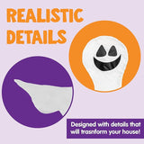JOYIN Halloween Tree Wrap Ghost Decoration Outdoor, Smiling Hanging Ghost Decorations for Halloween Lawn, Tree Decor, Party Supplies