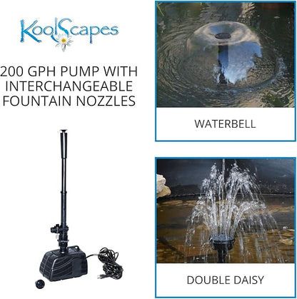 Koolatron 270 Gallon Pond Kit with Lighting, Black, (KSPK-270SL)