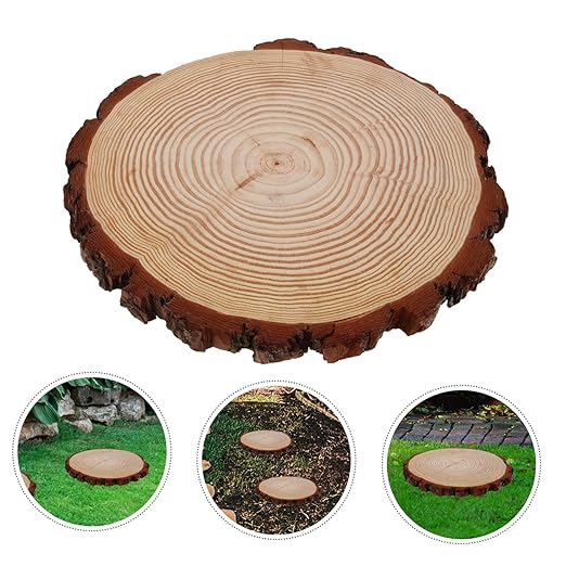 BESPORTBLE Garden Wooden for Outdoor Walkways Decorative Pathway Stones for Garden Landscaping and Lawn Decor