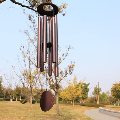Sympathy Wind Chimes for Outside Deep Tone,45 in Large Windchimes Tuned Deep Tones Memorial Gift for Mom Dad Grandma Loved One,Sympathy Gift Wind Chimes for Garden Patio Hanging Décor，Bronze