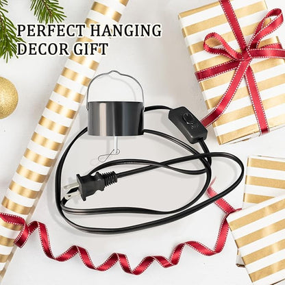 Aoedelyart Wind Spinner Motor Plug in,Electric Powered Slow Rotating Hanging Display Motor for Disco Ball,Sun Catchers,Mirror Ball,Baby Crib,Art Decorations,Garden Decor,Christmas Ornament(Black)
