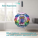 Wind Spinner Yard Art Garden Decor 3D Stainless Steel Metal Sculptures Owl Kinetic Hanging Whirligig Decorations Backyard Outside Indoor Outdoor Patio and Lawn Ornaments Clearance Sun Catcher Windmill