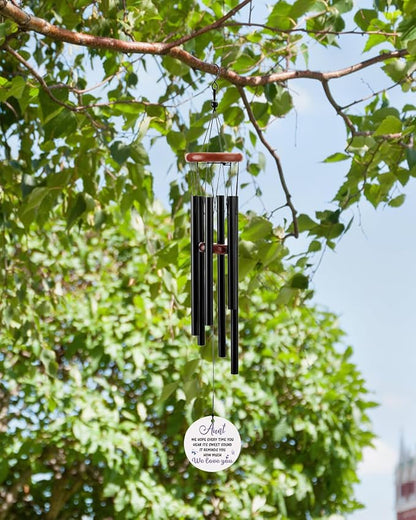 BeauGift Aunt Gifts, Wind Chimes Aunt Birthday Gifts from Niece Nephew, Mothers Day Windchime Gift, Home Decor Keepsake for Best Aunt
