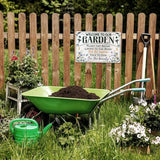 Welcome To Our Garden Metal Sign 12"x8" Outside Garden Welcome Sign Gardening Gifts and Decorations for Women Gardeners Plant Lovers