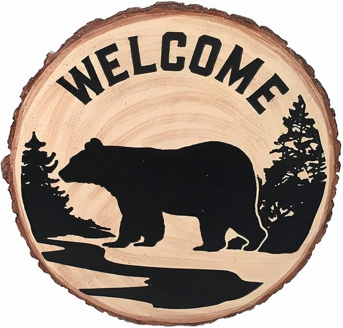 Spoontiques - Garden Décor - Bear Stepping Stone - Decorative Stone for Garden