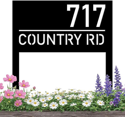 Personalized Modern House Address Number Sign, Custom House Number Garden Stake, Street Name Yard Stake, House Number Sign for Lawn and Patio, Outside Signs, Address Number Gift, New Homeowner Gift