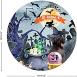 Retro Metal Sign 12"x12",Happy Halloween Scary Night Grave Witch Bats Trick Or Treat Dog Aluminum Tin Metal Sign for Home Living Room Bedroom Garden Farm Patio Decor Wall Art Poster