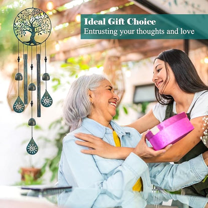 Wind Chimes for Outside Tree of Life Wind Chimes Windchimes Outdoors Tree of Life Wind Chimes for Outside Gifts for Mom, Grandma, Daughter, Decoration for Home, Garden, Patio, Backyard