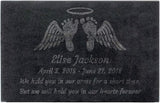 PlaqueMaker Black Granite Memorial Headstone Or Garden Memorial for Lost Infant or Child - Include You Personalized Text. Can be Used as a Sympathy Gift, Garden Stone or Grave Maker (14 x 9 x 2)