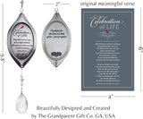 Celebration of Life Sympathy Gift - Cardinal/Bereavement Gift with Crystal Bottom Ornament