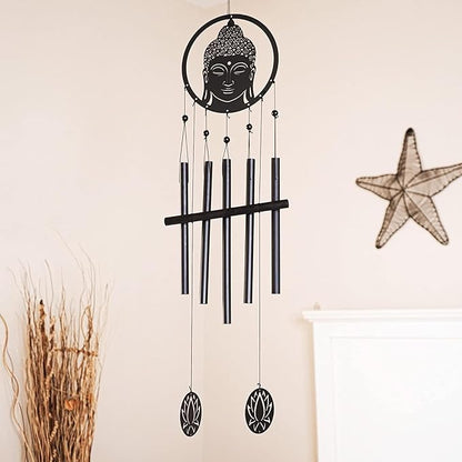 VP Home 28-inch Eternal Zen Buddha Wind Chimes for Outside Unique Zen Buddha Windchimes Outdoor Decorations Garden Decor Buddha Gift for Women, Mom, Grandma, Unisex