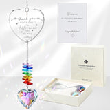 Thank You Gifts, Crystal Suncatcher Thank You Gifts for Women, Never Forget Appreciation Gifts Ornament, Women Gifts for Coworkers Teacher Boss Nurse Friend Keepsake