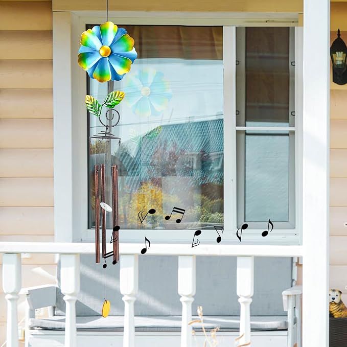 Taman Wind Chimes for Outside - 33" Wind Spinner Decorative Memorial Sympathy Mother Gift for Home, Outdoor, Yard, Patio,Garden Decor
