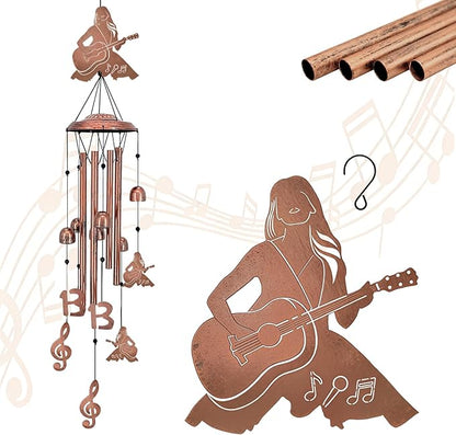 Taylor Music Lovers Singer's Merch Wind Chimes for Outside, Metal Windchimes Outdoors, Singer's Gifts for Women Men, Memorial Birthday Gifts, Garden Decor for Outside, Home, Patio, Yard, Lawn (Singer)
