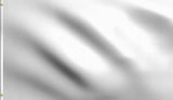 DMSE Solid White Flag, 3x5 Flag, UV Resistant, Fade Resistant Material with Metal Grommets (3ft x 5ft), (Polyester), (White)