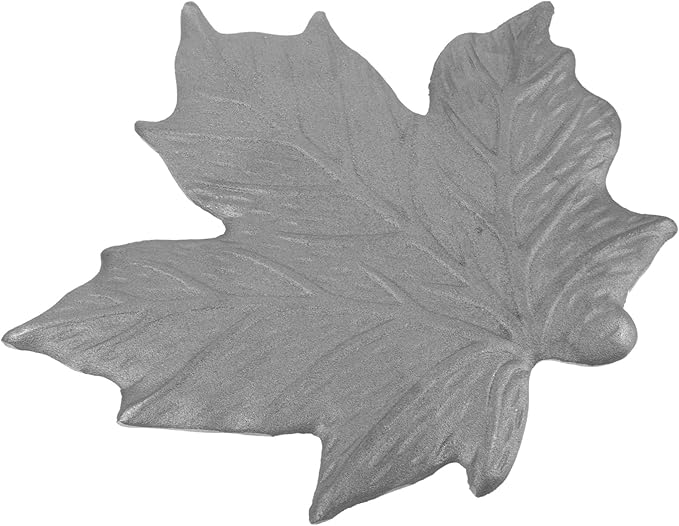balacoo Garden Decoration Maple Stepping Stone Iron Pathway Stone for Outdoor Walkway Lightweight Garden Decor