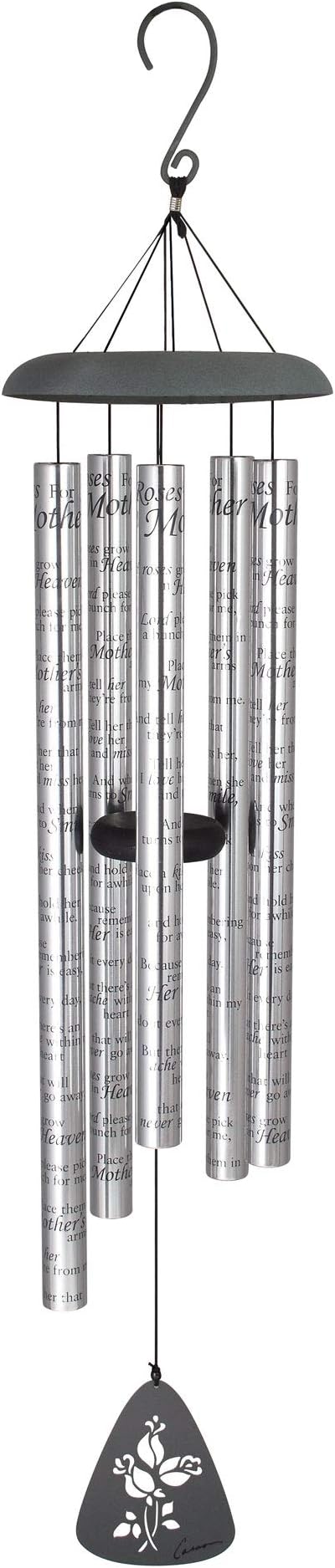 Carson Home Accents Sonnet Wind Chime, 44-Inch Length, Roses for Mother
