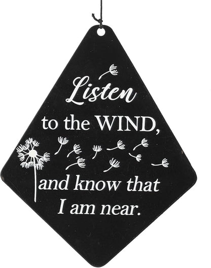 Glitzhome 38" H Large Metal Wind Chime, Classic Black Wind Chimes with Wind-Catcher, Memorial Windchime for Patio, Garden, Outdoor Home Decor