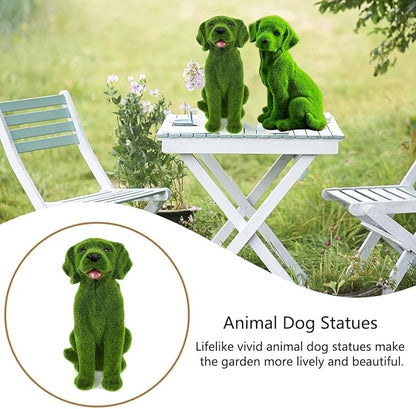 Outdoor Garden Statue Decoration, Resin Material, Handmade, Suitable for Villa Courtyards Gardens and Lawns(A,27 * 27 * 40cm)