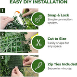 Artificial Grass Wall Panels, 40"x 40" Boxwood Hedge Wall Panels with UV Protection, Privacy Screen Fence, Greenery Wall Backdrop for Indoor Outdoor Garden Fence Backyard Decor