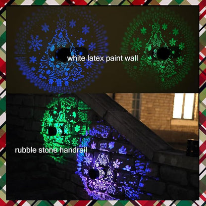 2 Pack Easter Decorations Christmas Solar Lantern Color Changing Tree Theme Solar Lights - Metal Deck Step Ground Path Wall Fence Lights for Patio Walkway Backyard Yard Decor Easter Gifts for Women