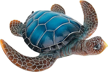 Large Blue SEA Turtle Statue