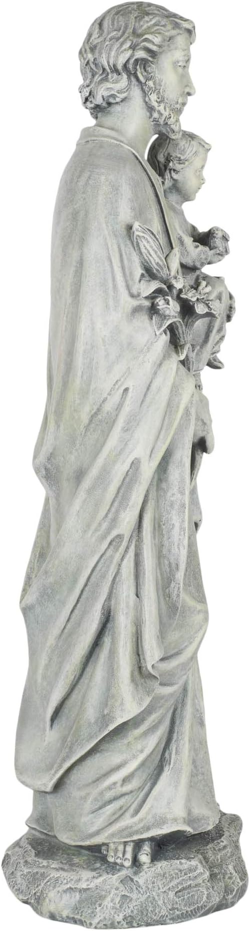 Joseph's Studio by Roman - 20" H St. Joseph Holding a Child Garden Statue, Religious Outdoor Decor