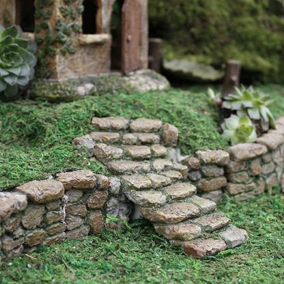 Treasure Gurus Miniature Stone Steps Fairy Garden Ornament Cobblestone Stairs Dollhouse Accessory