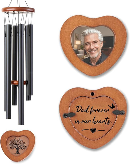 Memorial Wind Chimes for Loss of Father - 36'' Outside Sympathy Wind Chimes Gifts for Loss of Dad, Windchimes in Memory of Dad Father, Home Outdoor Garden Porch Patio Decor